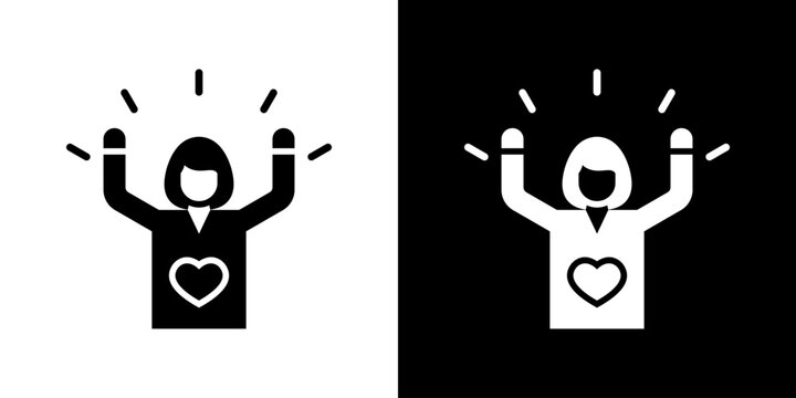 Self Esteem Icon Set Multiple Style Collection