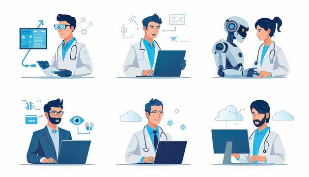 Advanced artificial intelligence robot using digital technology for future solutions. Concept of automation, machine learning, robotics, smart systems, innovation