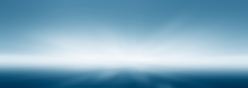 Abstract wall studio room blue background for displaying your products. Dark empty scene, blue neon searchlight light.