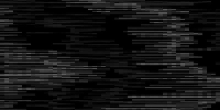 TV static noise effect texture. Distorted VHS video screen concept. Glitch pixelated random background. Fuzzy rippled television interference backdrop. Vector digital video corruption pattern display