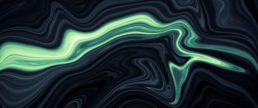 Green marble ink pattern texture abstract background. Not created by AI.
