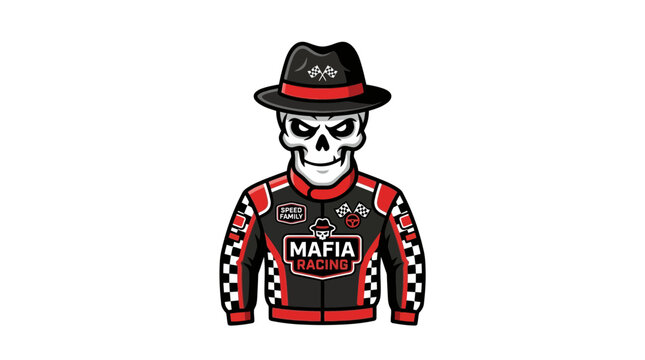 Mafia Racing Skeleton Icon