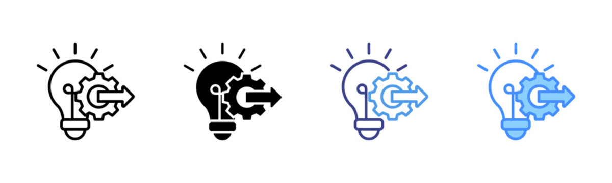 Initiative Icon Set Multiple Style Collection