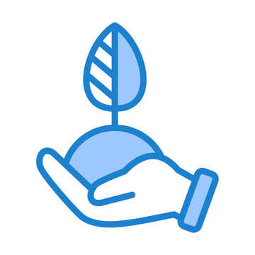 Environmental Impact Icon - Blue Style