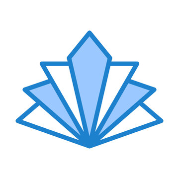 Art Deco Icon - Blue Style