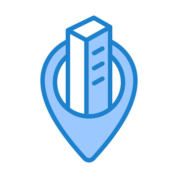 Landmark Icon - Blue Style