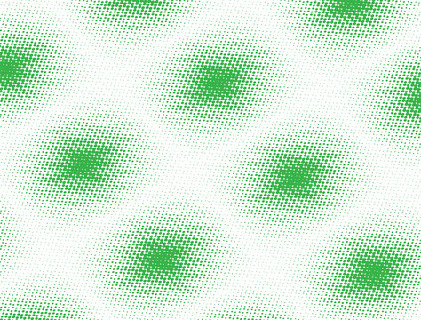 Seamless Green Comic Halftone Pattern Transparent PNG High Resolution