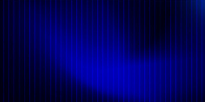 Abstract blue background with vertical lines and glowing light effects, futuristic neon blue texture with dark shadows and smooth gradients, elegant digital backdrop for tech presentations.