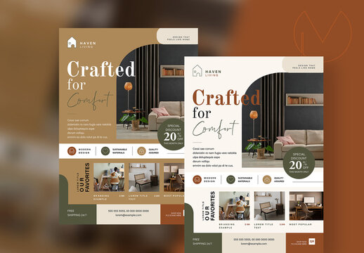 Crafted For Flyer Layout