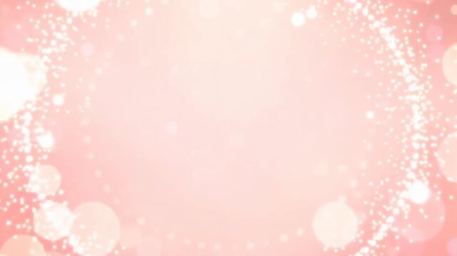 Pink Glitter Background with bokeh and circle