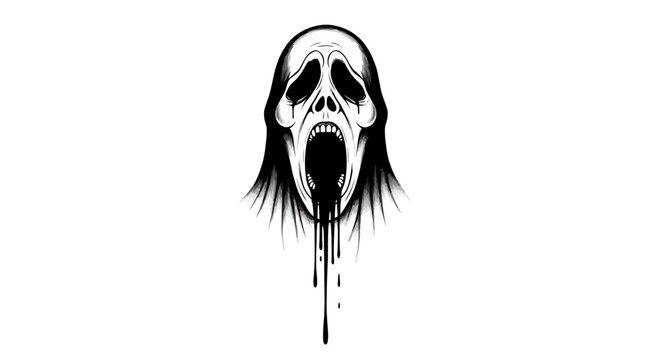 Screaming Ghost Mask