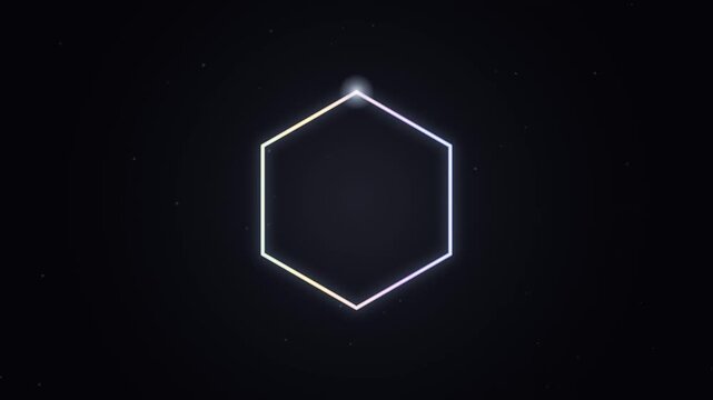 Neon Hexagon Animation