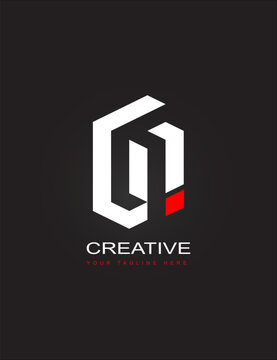 Modern Geometric Letter G Monogram Logo Design.