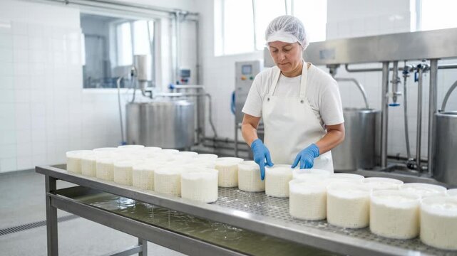 Hygienic dairy worker for food safety and production training