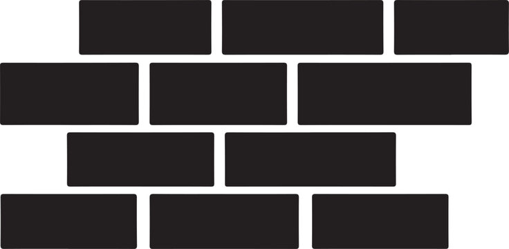Gray bricks stacked in staggered pattern on white background for texture or design use