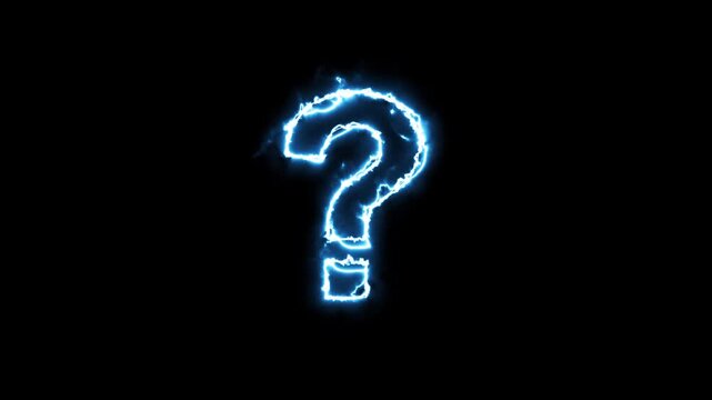 blue question mark