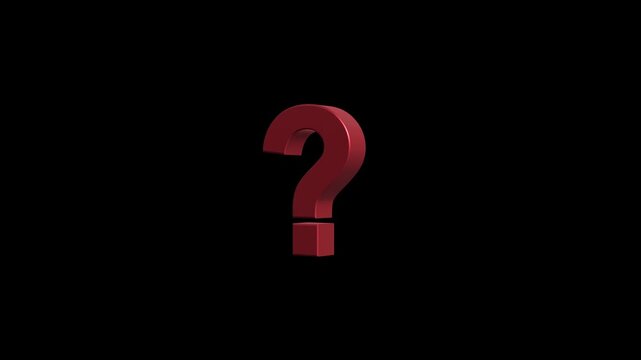 red question mark