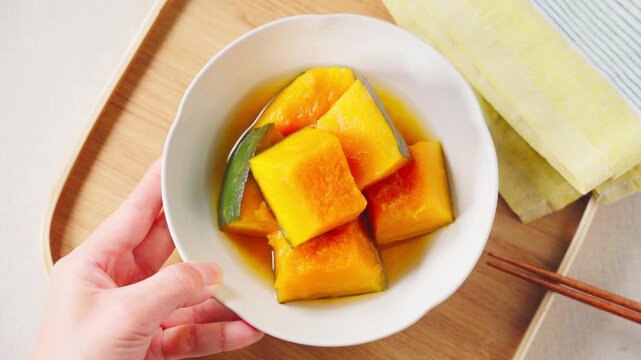 かぼちゃの煮物 定番の和食家庭料理