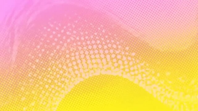 Abstract background with a vibrant gradient and a dotted halftone pattern