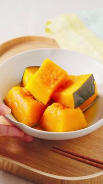 かぼちゃの煮物 定番の和食家庭料理