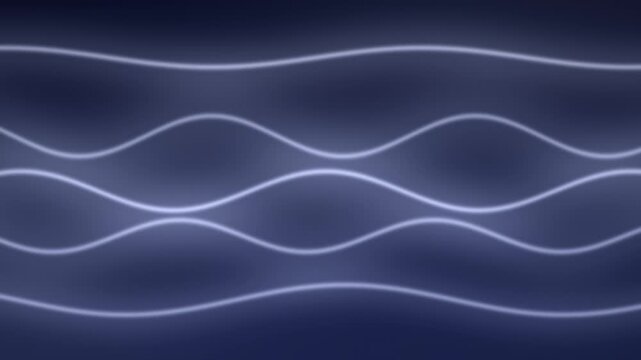 Royal Blue and Silver Gradient Waves Loop Background 4K｜ロイヤルブルーシルバーグラデーションウェーブのループ動画背景 4K