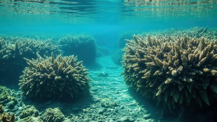 Fototapeta premium Vibrant coral reef underwater