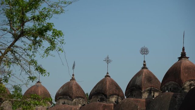 This place is named "108 Shiva Temples" because it consists of 108 Shiva temples. It is located in Kalna, in the Bardwan district of West Bengal.