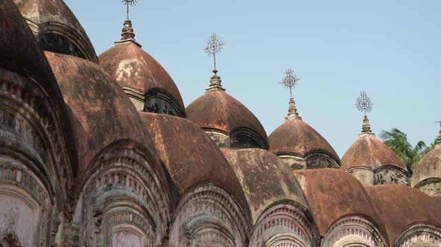 This place is named "108 Shiva Temples" because it consists of 108 Shiva temples. It is located in Kalna, in the Bardwan district of West Bengal.