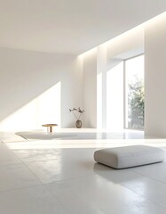 Fototapeta premium Modern minimalist interior design concept.