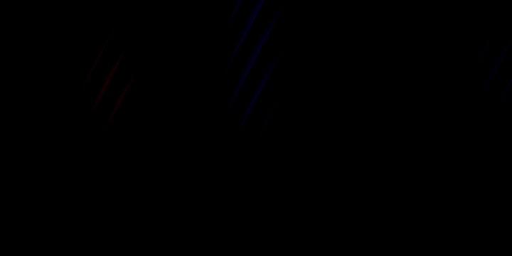Black background with thin red and blue glowing light streaks.