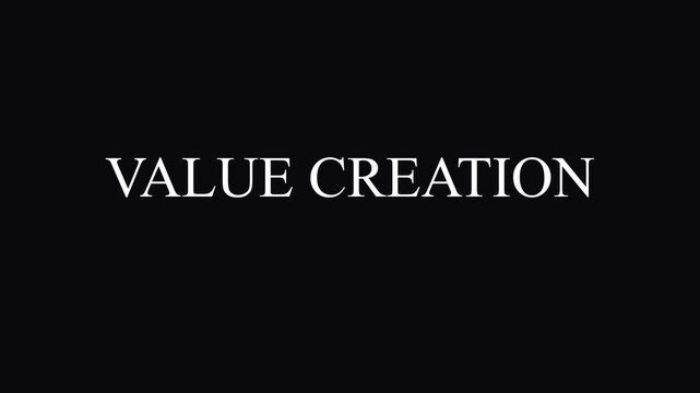 Corporate Strategy and Value Creation Professional Business Text Animation