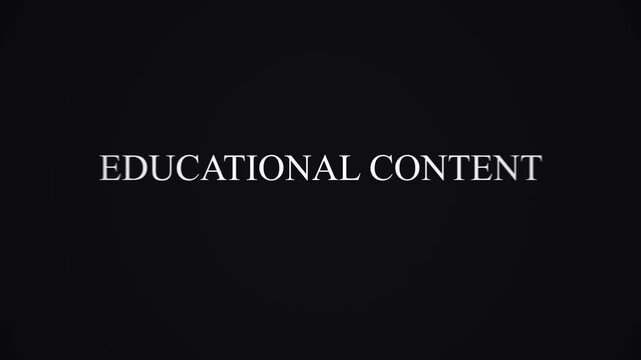 Inbound Marketing and Educational Content Thought Leadership Text Animation