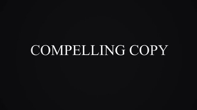 Visual Storytelling and Captivating Design Brand Messaging Text Animation