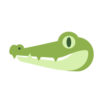 Cartoon alligator head