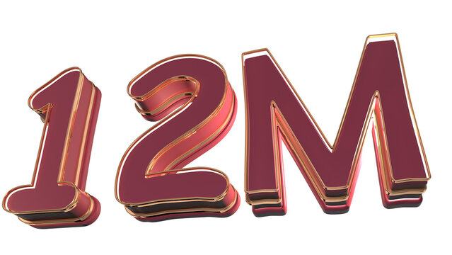 Red 3d number 12 million