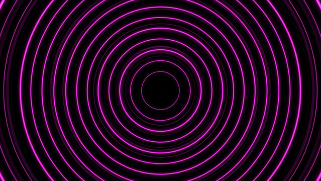 画面全体に広がるマゼンタ色の幾何学的な波面を真上から捉えた抽象CG画像