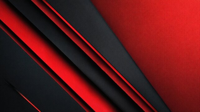 Abstract red and black diagonal layers background