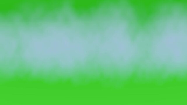 White Smoke Fog Effect on Green Screen Chroma Key