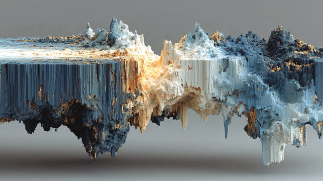 Dissolution - Forms fade or melt abstract decay conceptual disappearance visual fragmentation dynamic energy loss minimalistic expressive dissolution chaotic flow