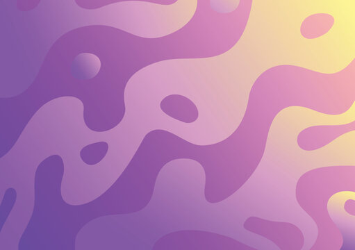 A clean, modern background with fluid, layered wavy shapes in a soft gradient of purple, pink, and yellow. This organic flow is perfect for web design, app backdrops, and branding.