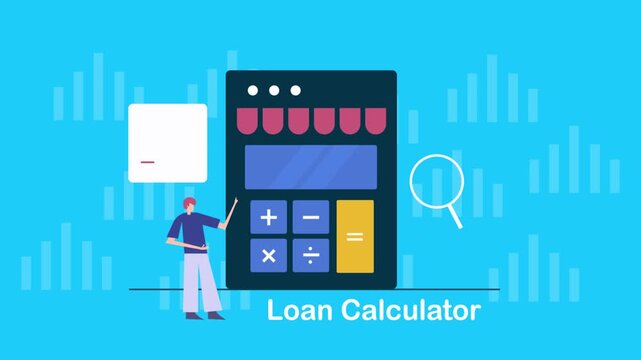 Loan repayment and interest rate calculator, personal finance and accounting.