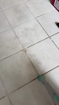 Hot Steam Cleaning for Spotless Kitchen Tiles and Grout