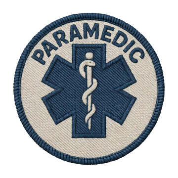 PNG Paramedic emblem with medical symbol.