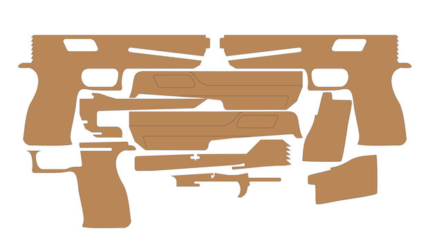 Glock laser cut template