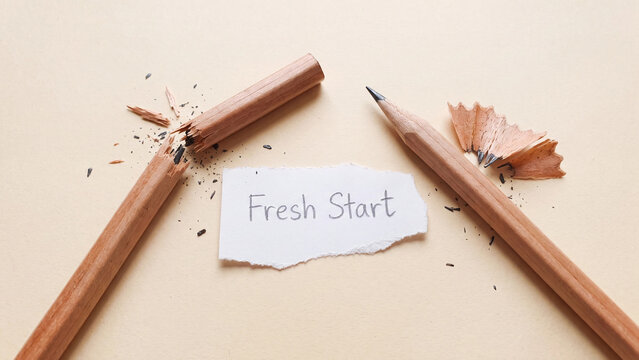 Fresh start new beginning concept representing renewal second chances and the opportunity to rebuild after failure or setback