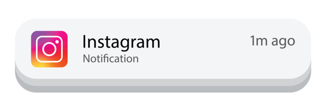 Instagram Notification Interface on Mobile Screen, Editorial Use Only