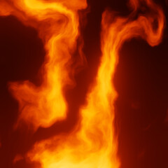 Fototapeta premium Abstract flame illustration. Fire background