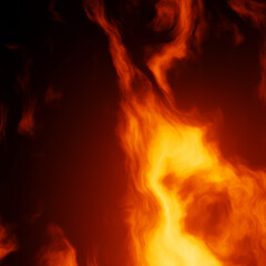 Fototapeta premium Abstract flame illustration. Fire background