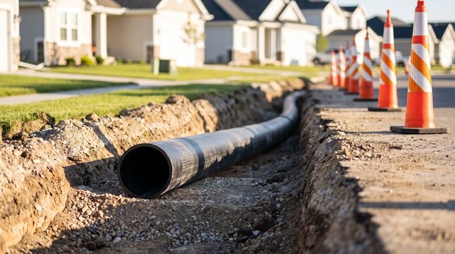 Water Utility Construction Site