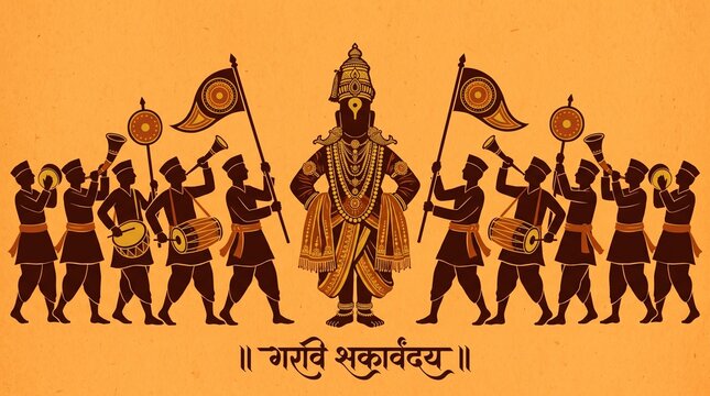 Radiant Vitthal Vitthala Vithu Mauli Pandurang Vithoba Rakhumai Ashadhi Kartiki Kamika Putrada Rama Papankusha Aja Ekadashi Celebration Illustration